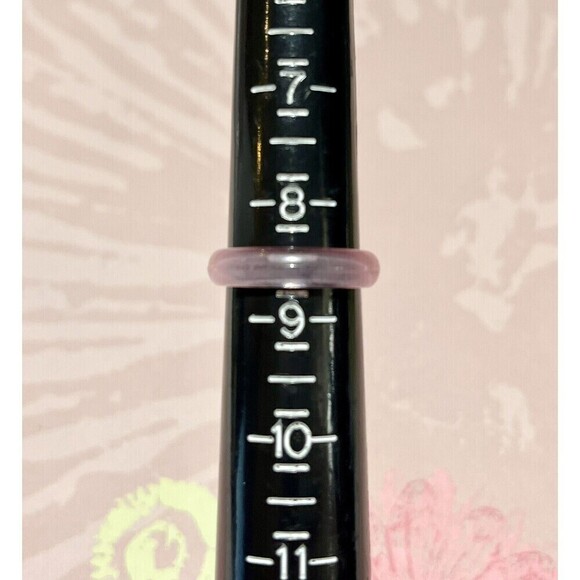 Translucent Pink Lucite Ring 8.75 Pinup Rockabilly Vintage - Picture 3 of 7